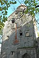 English: Belltower, from the West. Français : Tour-clocher, depuis l'ouest.