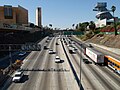 Der US-101 geht im Santa Ana Freeway in Los Angeles auf USA-Kalifornien Kalifornien