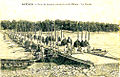 Pont des bateaux du 7e génie sur le Rhône.