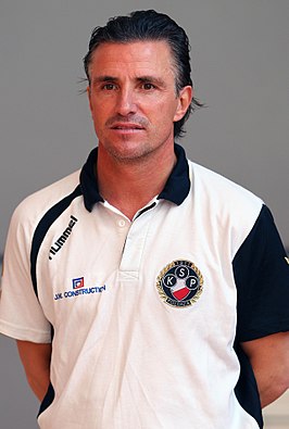 Van Hintum als assistent-trainer bij Polonia Warschau (2011)