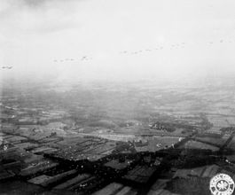 Die Landung aus einem Flugzeug betrachtet