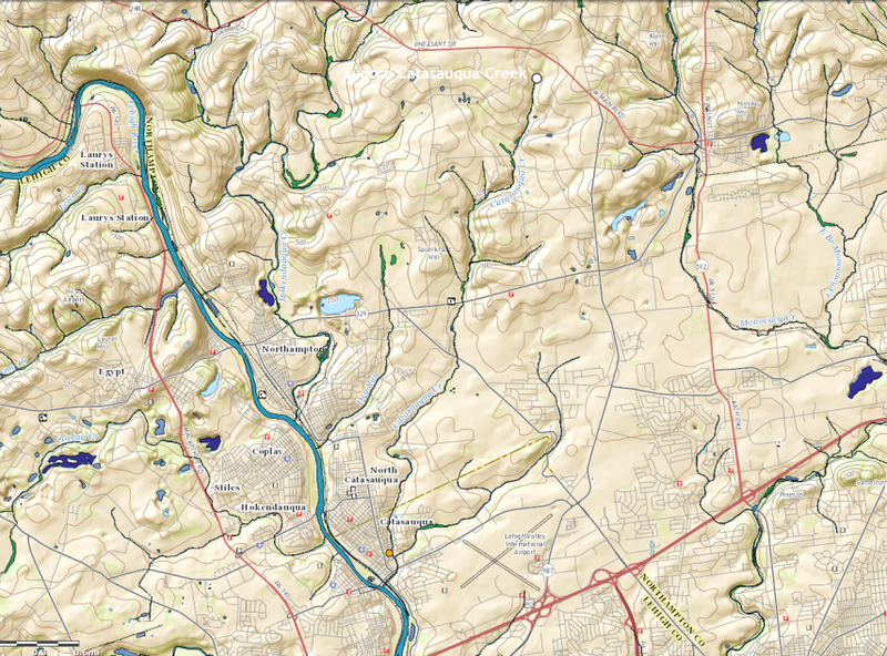 File:Area View around Catasauqua Creek and the Crane Iron Works in 2017-USGS.png