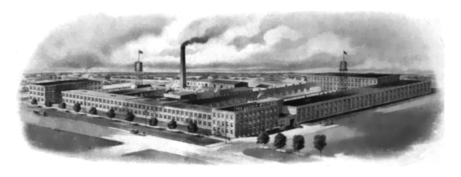 The Lufkin Rule Company plant in Saginaw, Michigan as it was c.1918