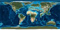 Uma reconstrução da Terra como apareceu no período Paleogeno, há 50 milhões de anos atrás.