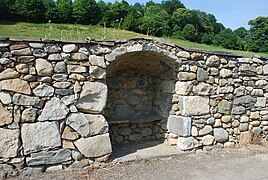 Mur de pierres sèches, dit mur des Hailles