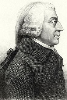 A portrait of Adam Smith