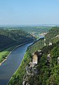 Elbe vanop de Bastei