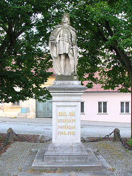 George van Podiebrad - standbeeld in Kunštát (Tsjechië).