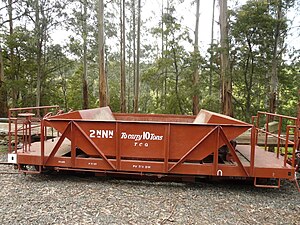 Puffing Billy railway hopper wagon.