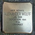 Stolperstein für Alexander Wolff