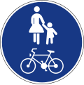 gemeinsamer Fußgänger- und Fahrradweg