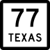 State Highway 77 marker