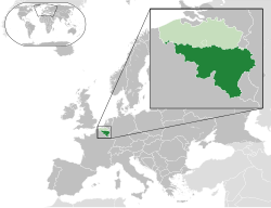 Location of Vùng Wallonie