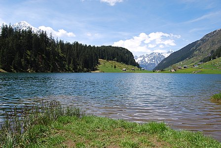 Lago de Golzeren, rigardo al okcidento