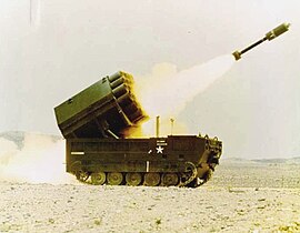 M548 firing a XM130 SLUFAE rocket