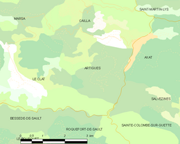 Artigues - Localizazion