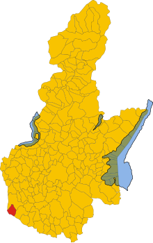 Map of comune of Villachiara (province of Brescia, region Lombardy, Italy).svg