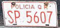 Police plate Mexico