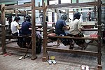 Silk weaving