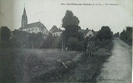 Arrivée de Saint-Erblon, après le pont de la Seiche