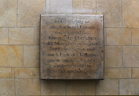 Gedenktafel Trümmerfrauen