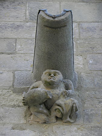 A gargoyle on the northern façade of Saint-Pol-de-Léon Cathedral