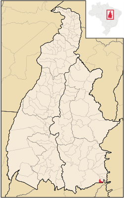 Localização de Novo Alegre no Tocantins