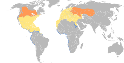 Distribución de Chlidonias niger.