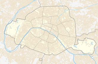 Localisation sur la carte de Paris