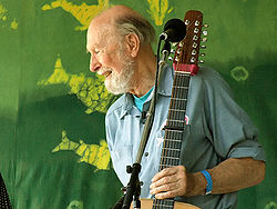 Pete Seeger a Clearwater fesztiválon 2007-ben