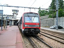 Un train de la ligne C du RER.