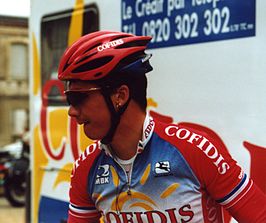 Robert Sassone tijdens de Tour de l'Avenir 2001