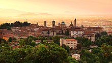 Sunrise at Bergamo old town, Lombardy, Italy.jpg