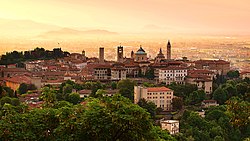 Bergamo al tramonto