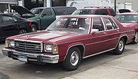 1979 Ford LTD sedan; standard trim with two headlamps.