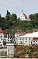 Das Flößerdenkmal an der Ennsbrücke