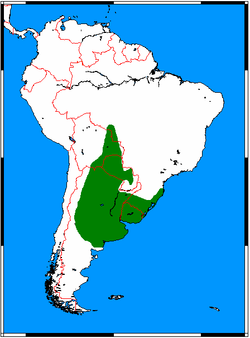 Su distribución se muestra en verde.