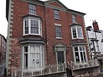 Former House of Thomas Gee, including decorative railings to raised terrace on R