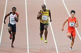 100 m semi final at 2015 World Championships in Athletics Beijing 2.jpg