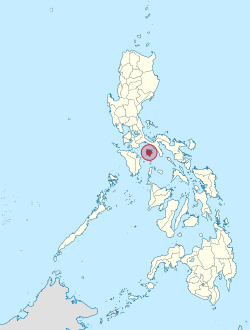 Mapa ng Pilipinas na magpapakita ng lalawigan ng Marinduque