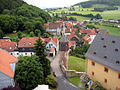 Blick vom Bergfried aufs Oberdorf