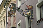 cantilever sign at an Inn / Nasenschild eines Wirtshauses