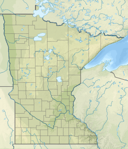 Location of Alexis Lake in Minnesota, USA.