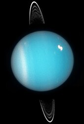 Uranus with clouds