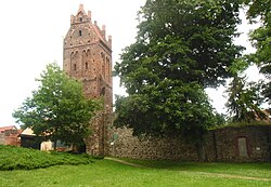 Berlīnes tornis un viduslaiku pilsētas aizsardzības mūru paliekas