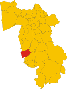 Localizarea Castellina Marittima în Provincia Pisa