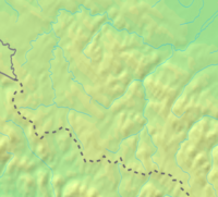 Mapa konturowa Bieszczadów Wschodnich