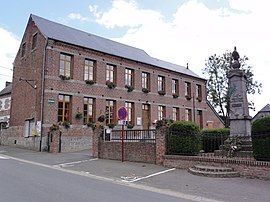 The town hall in Monceau-Saint-Waast