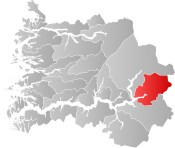 Årdal within Sogn og Fjordane