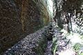 La strada tagliata nel tufo dagli etruschi e poi sfruttata dai romani e rinominata Via Clodia (cosiddetta Cava buia).